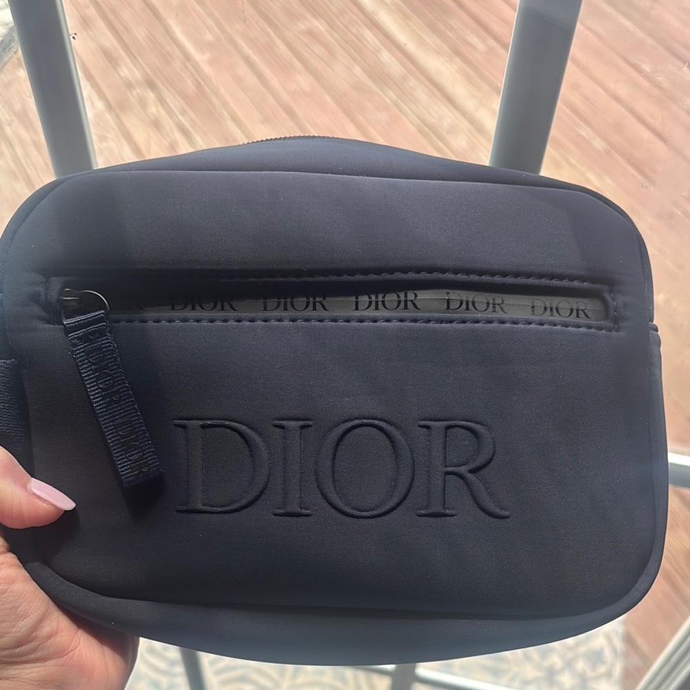 Dior Black Belt Bag Sleek Minimalist Design